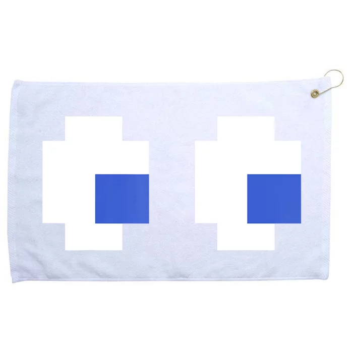 Retro Arcade Game Ghost Eyes 80s Halloween Group Costume Grommeted Golf Towel