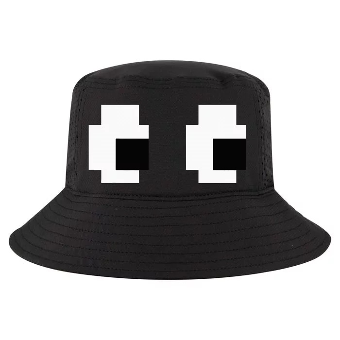 Retro Arcade Game Ghost Eyes Halloween Group Costume Cool Comfort Performance Bucket Hat