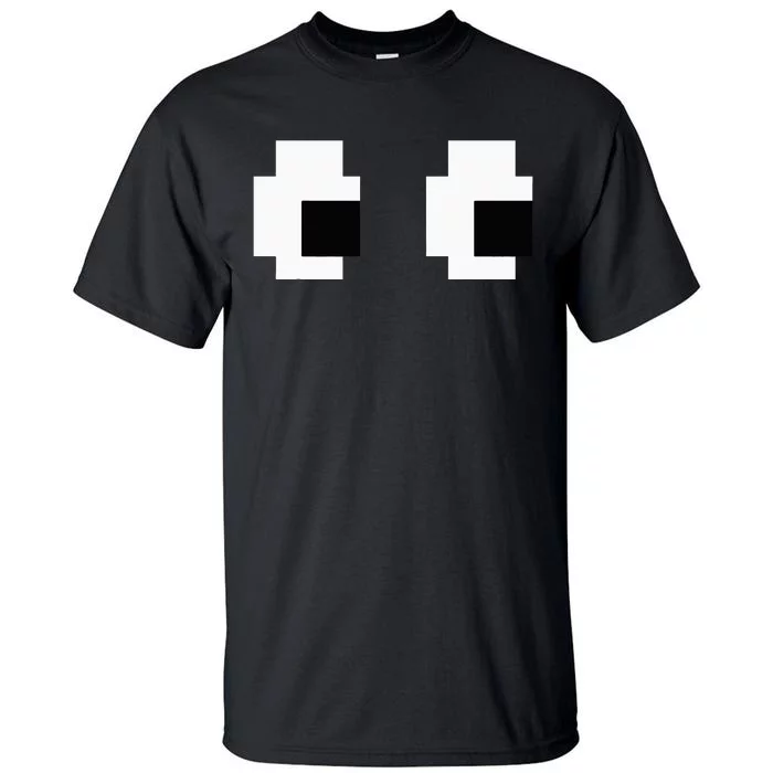 Retro Arcade Game Ghost Eyes Halloween Group Costume Tall T-Shirt