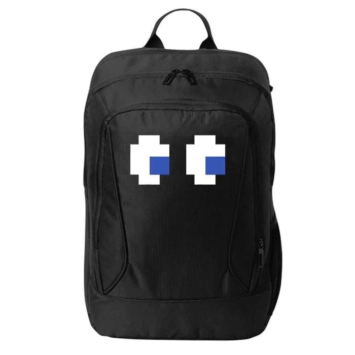 Retro Arcade Game Ghost Eyes 80s Halloween Group Costume City Backpack