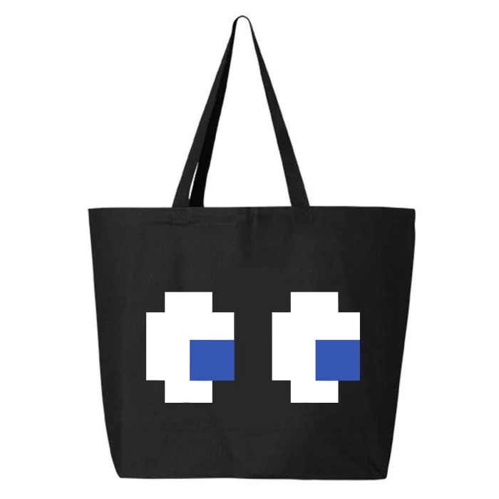 Retro Arcade Game Ghost Eyes 80s Halloween Group Costume 25L Jumbo Tote