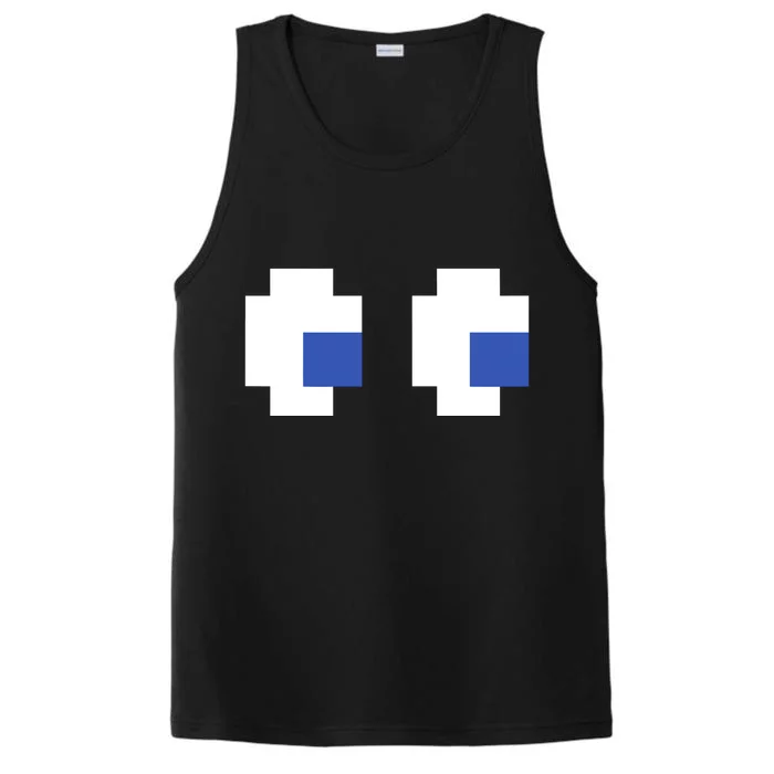 Retro Arcade Game Ghost Eyes 80s Halloween Group Costume Performance Tank