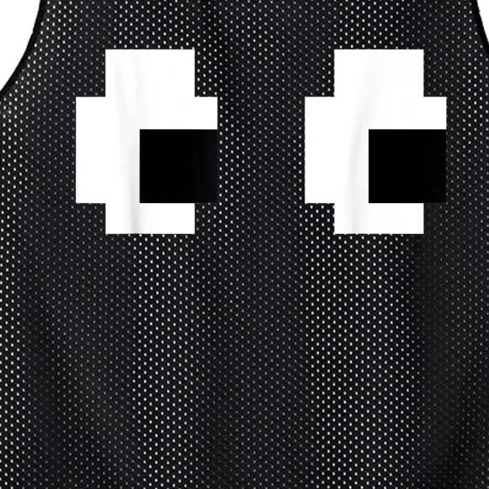 Retro Arcade Game Ghost 80s 8 bit Halloween Group Costume Mesh Reversible Basketball Jersey Tank