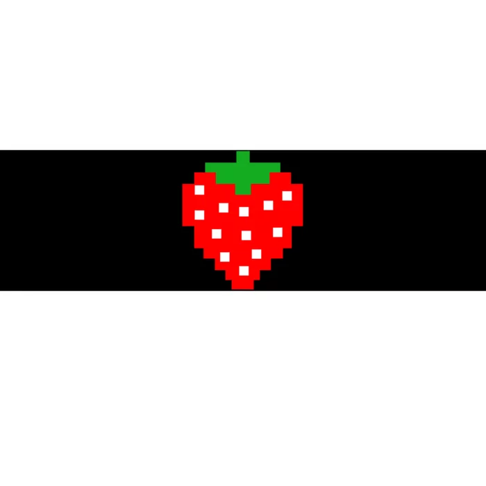 Retro Arcade Game Pixel Strawberry 80s Halloween Costume Bumper Sticker