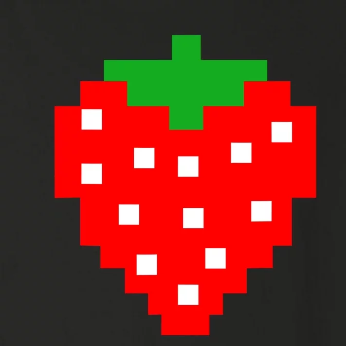 Retro Arcade Game Pixel Strawberry 80s Halloween Costume Toddler Long Sleeve Shirt