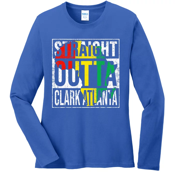 Retro Atlanta GA State Vintage Clark 155th Birthday Ladies Long Sleeve Shirt