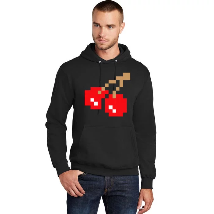 Retro Arcade Game Cherries Tall Hoodie