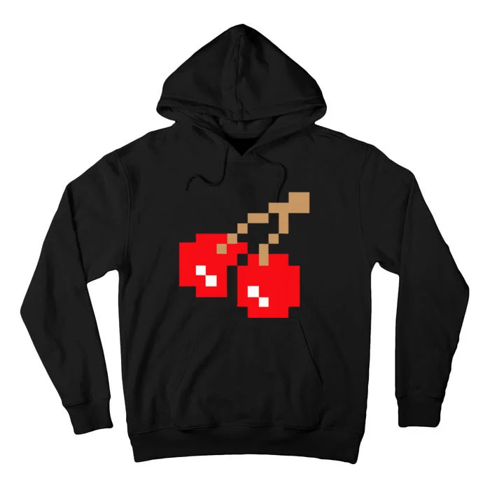 Retro Arcade Game Cherries Tall Hoodie