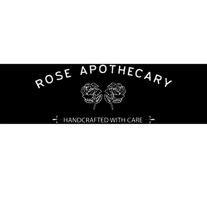 Rose Apothecary Handcrafted With Care Bumper Sticker