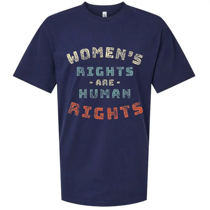 Rights Are Human Rights Feminist Sueded Cloud Jersey T-Shirt