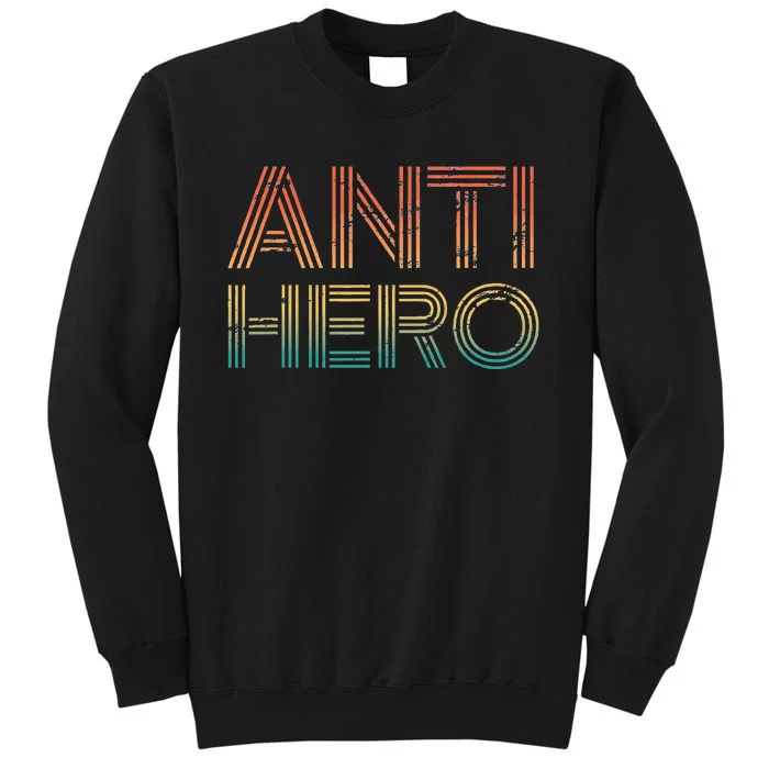 Retro Anti Hero Vintage Tv Movie Lover Tall Sweatshirt