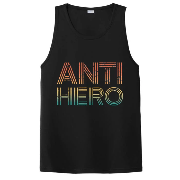 Retro Anti Hero Vintage Tv Movie Lover Performance Tank