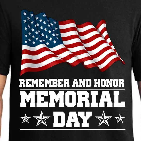 Remember And Honor Memorial Day Patriot Pajama Set