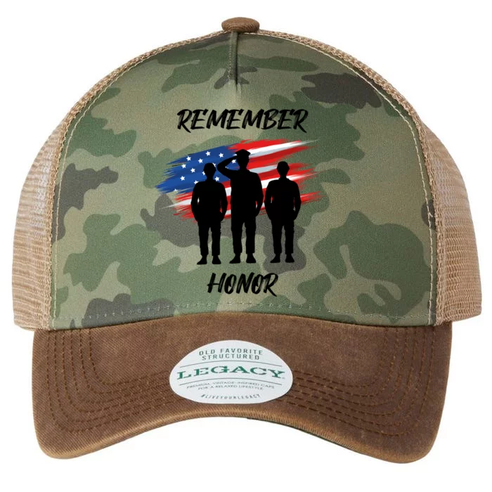 Remember And Honor Design For Patriots Cool Gift Legacy Tie Dye Trucker Hat