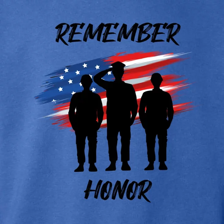 Remember And Honor Design For Patriots Cool Gift Toddler Hoodie