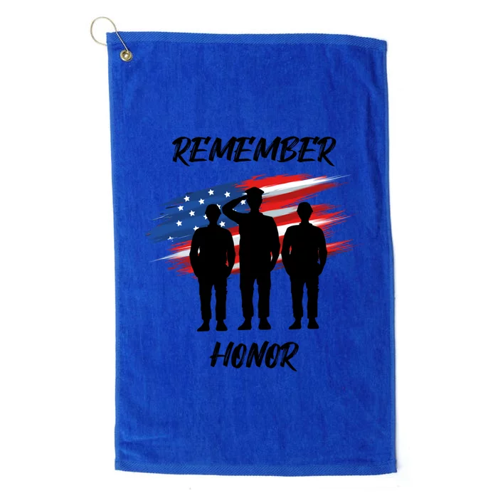 Remember And Honor Design For Patriots Cool Gift Platinum Collection Golf Towel