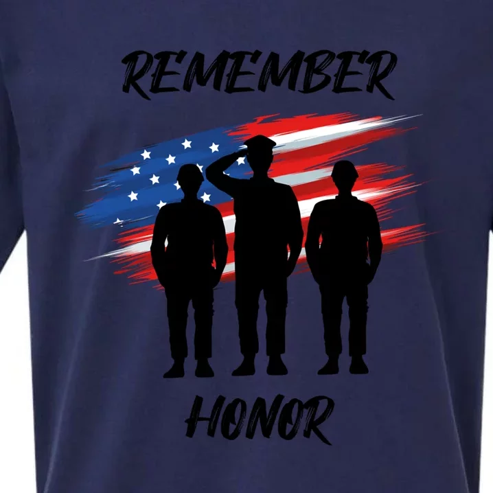 Remember And Honor Design For Patriots Cool Gift Sueded Cloud Jersey T-Shirt