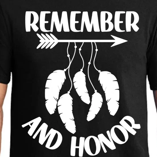 Remember And Honor Orange Day Canada Indigenous Meaningful Gift Pajama Set