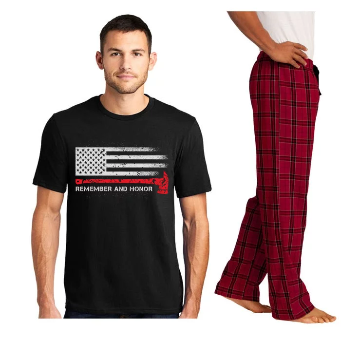 Remember And Honor Our Firefighters Patriotic Tribute Cute Gift Pajama Set