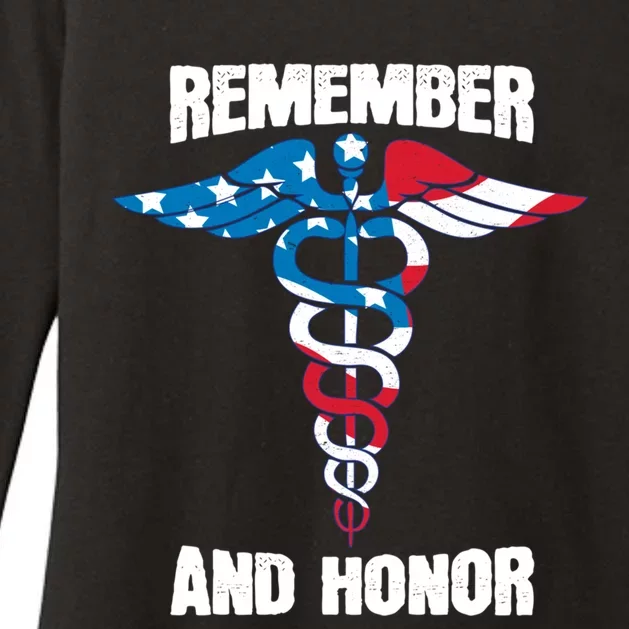 Remember And Honor Thank You Doctors Patriotic Tribute Meaningful Gift Womens CVC Long Sleeve Shirt