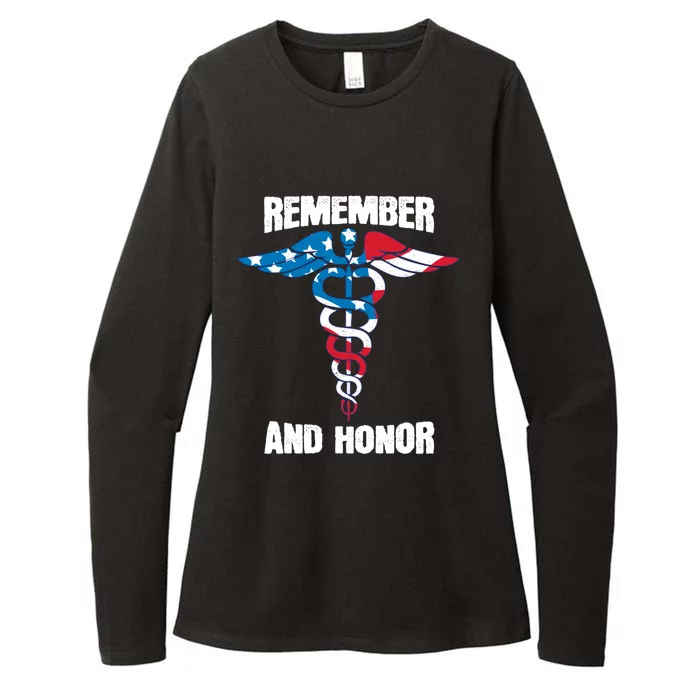 Remember And Honor Thank You Doctors Patriotic Tribute Meaningful Gift Womens CVC Long Sleeve Shirt