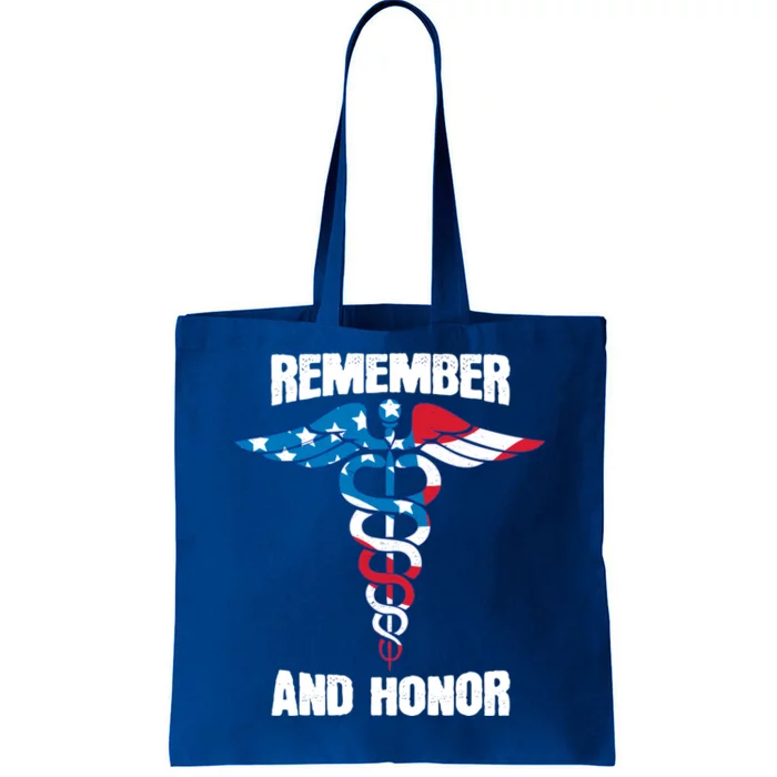 Remember And Honor Thank You Doctors Patriotic Tribute Meaningful Gift Tote Bag