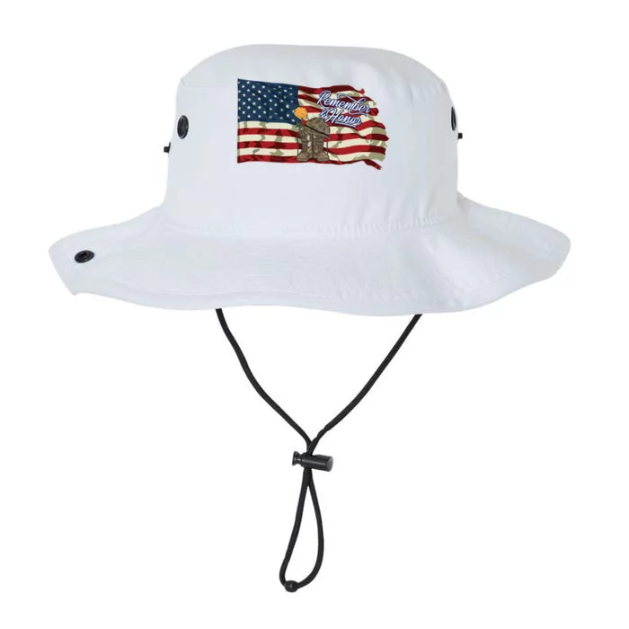 Remember And Honor Veterans Day Patriotic American Flag Cool Gift Legacy Cool Fit Booney Bucket Hat