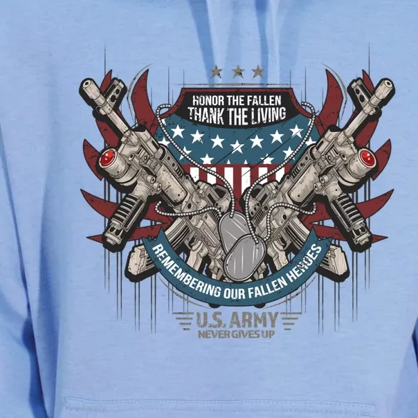 Remember And Honor The Fallen Heroes U S Army Patriotic Cute Gift Unisex Surf Hoodie