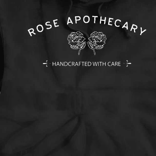 Rose Apothecary Handcrafted With Care Tie Dye Hoodie