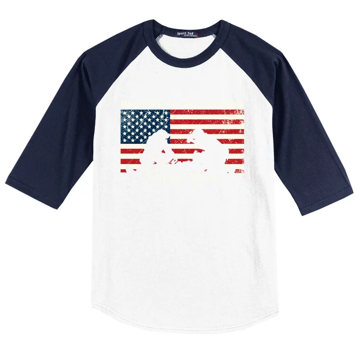 Remember And Honor Thank You First Responders Patriotic Tribute Gift Baseball Sleeve Shirt