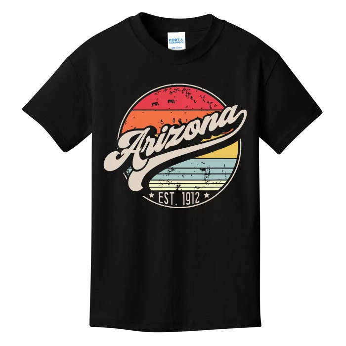 Retro Arizona Home State Az Cool 70s Style Sunset Kids T-Shirt