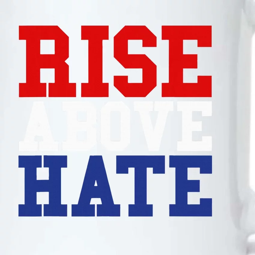 Rise Above Hate Red White And Blue America Black Color Changing Mug