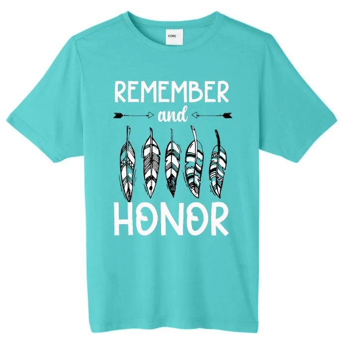 Remember And Honor Orange Day Canada Indigenous Children ChromaSoft Performance T-Shirt