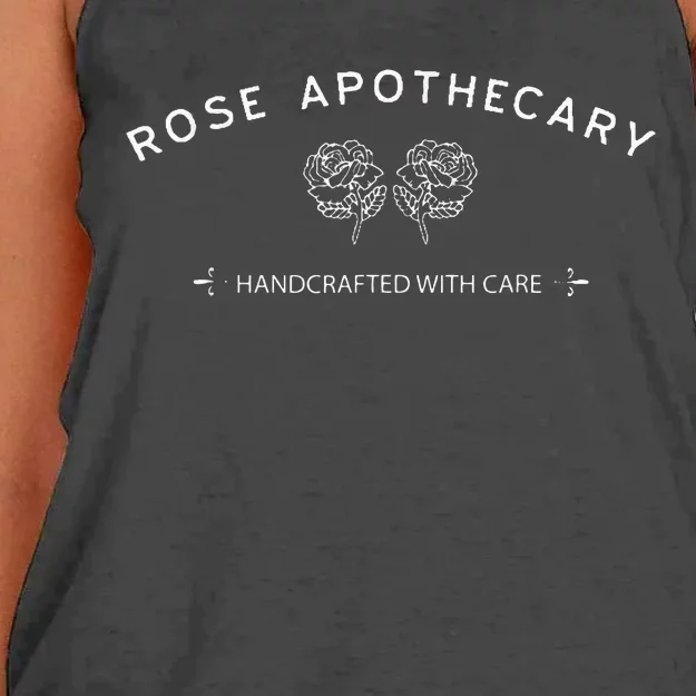 Rose Apothecary Handcrafted With Care Women's Knotted Racerback Tank