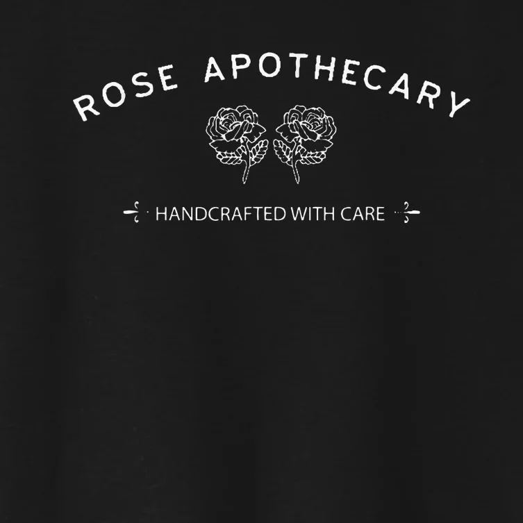 Rose Apothecary Handcrafted With Care Women's Crop Top Tee