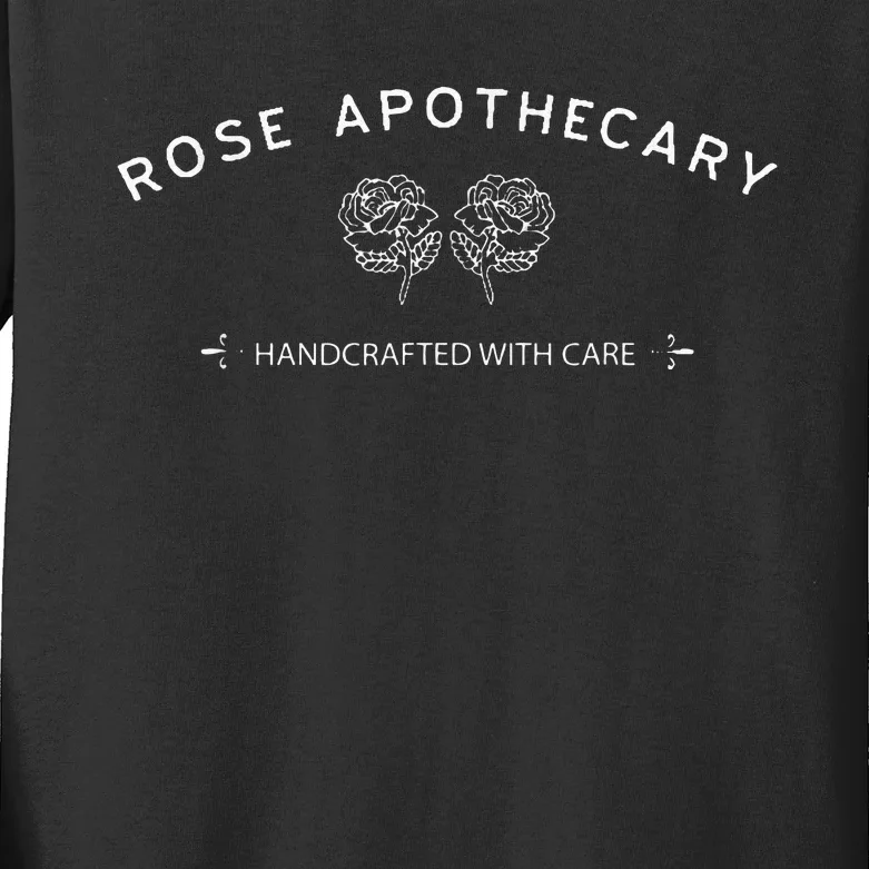 Rose Apothecary Handcrafted With Care Kids Long Sleeve Shirt