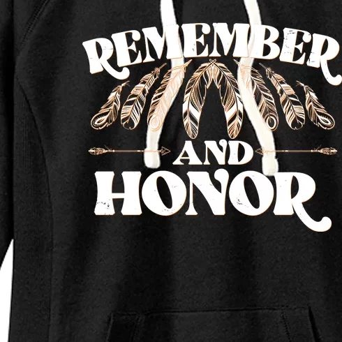 Remember And Honor Every Child Matters Women's Fleece Hoodie