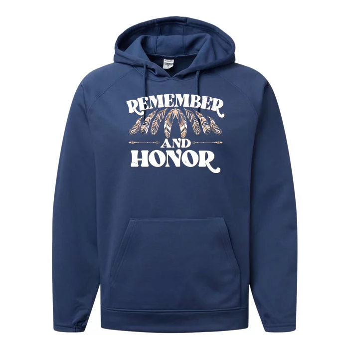 Remember And Honor Every Child Matters Performance Fleece Hoodie