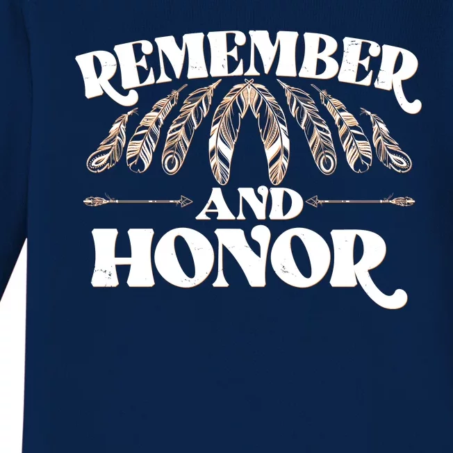 Remember And Honor Every Child Matters Baby Long Sleeve Bodysuit