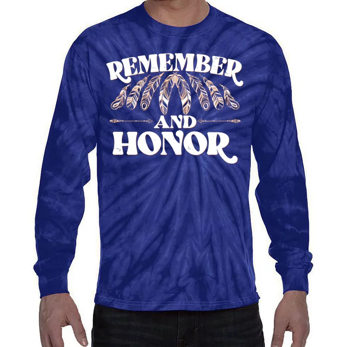 Remember And Honor Every Child Matters Tie-Dye Long Sleeve Shirt