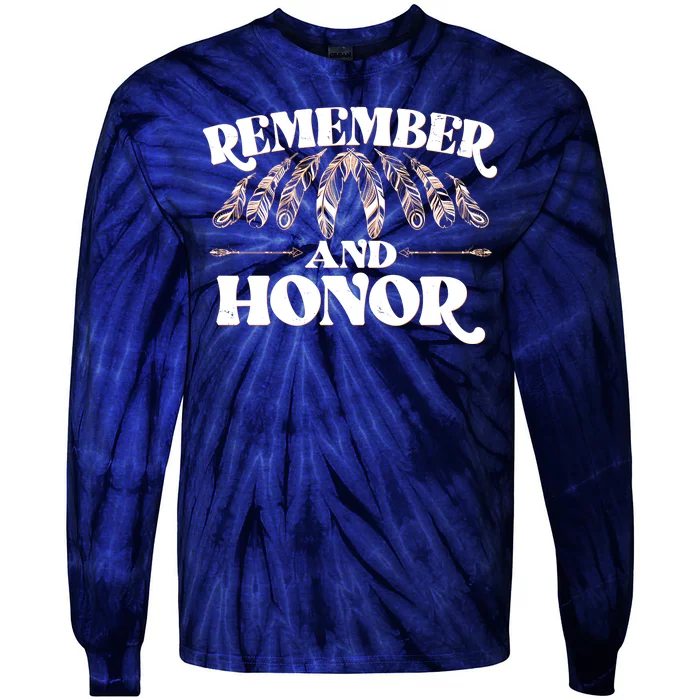 Remember And Honor Every Child Matters Tie-Dye Long Sleeve Shirt