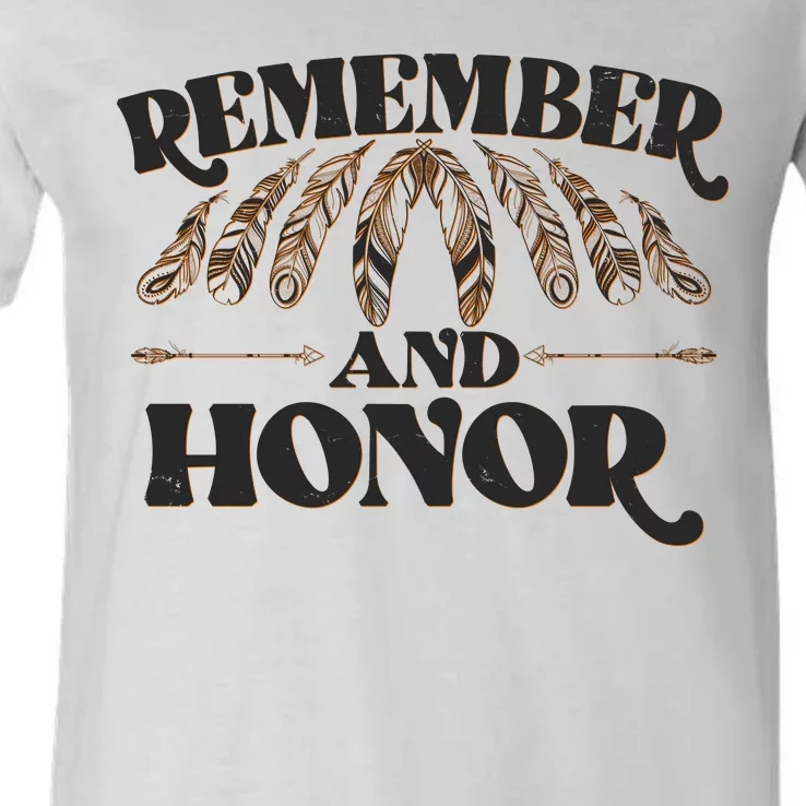 Remember And Honor Every Child Matters V-Neck T-Shirt