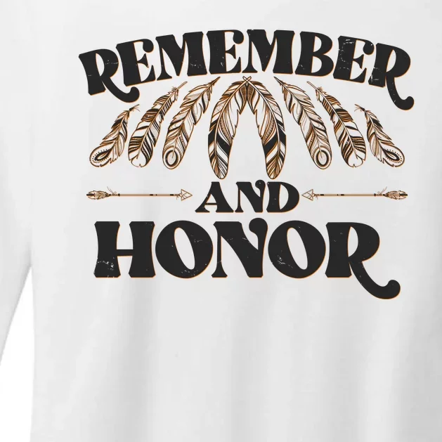 Remember And Honor Every Child Matters Womens CVC Long Sleeve Shirt