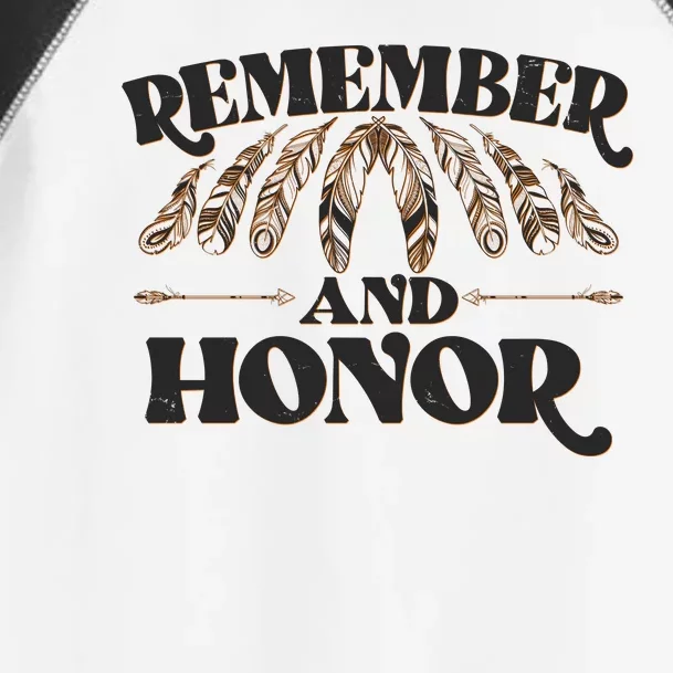 Remember And Honor Every Child Matters Toddler Fine Jersey T-Shirt