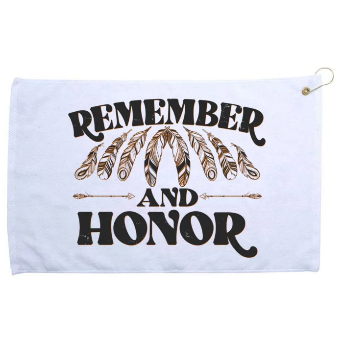 Remember And Honor Every Child Matters Grommeted Golf Towel