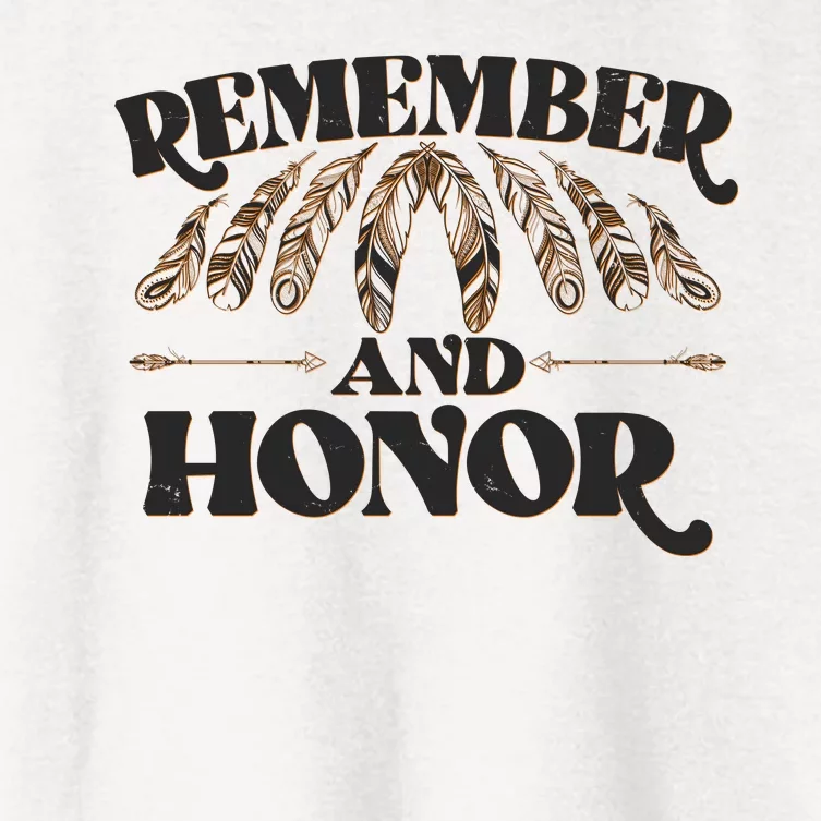 Remember And Honor Every Child Matters Women's Crop Top Tee