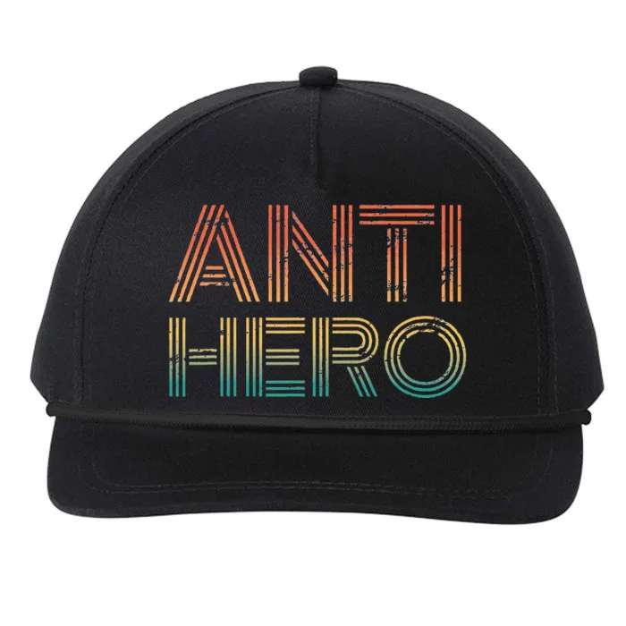 Retro Anti Hero Vintage Tv Movie Lover Snapback Five-Panel Rope Hat