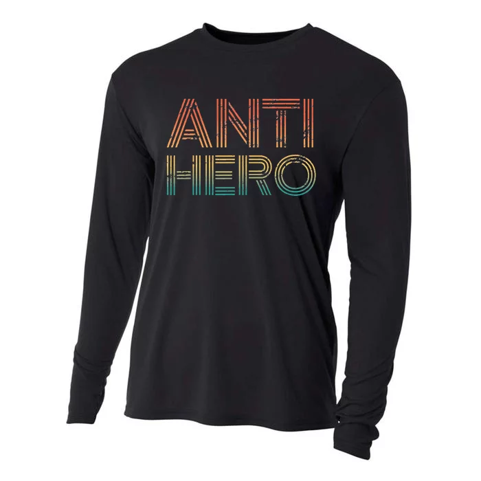 Retro Anti Hero Vintage Tv Movie Lover Cooling Performance Long Sleeve Crew