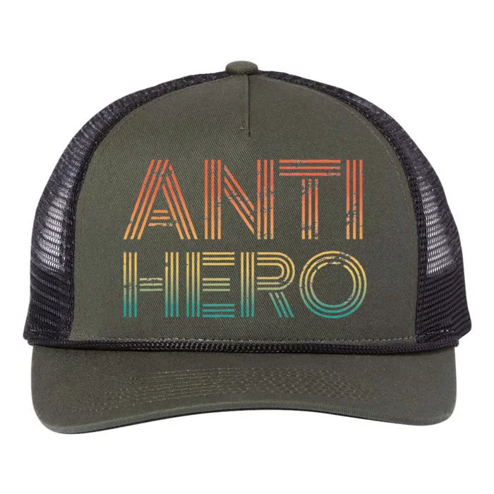 Retro Anti Hero Vintage Tv Movie Lover Retro Rope Trucker Hat Cap