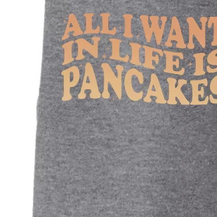 Retro All I Want In Life Is Pancakes Doggie 3-End Fleece Hoodie